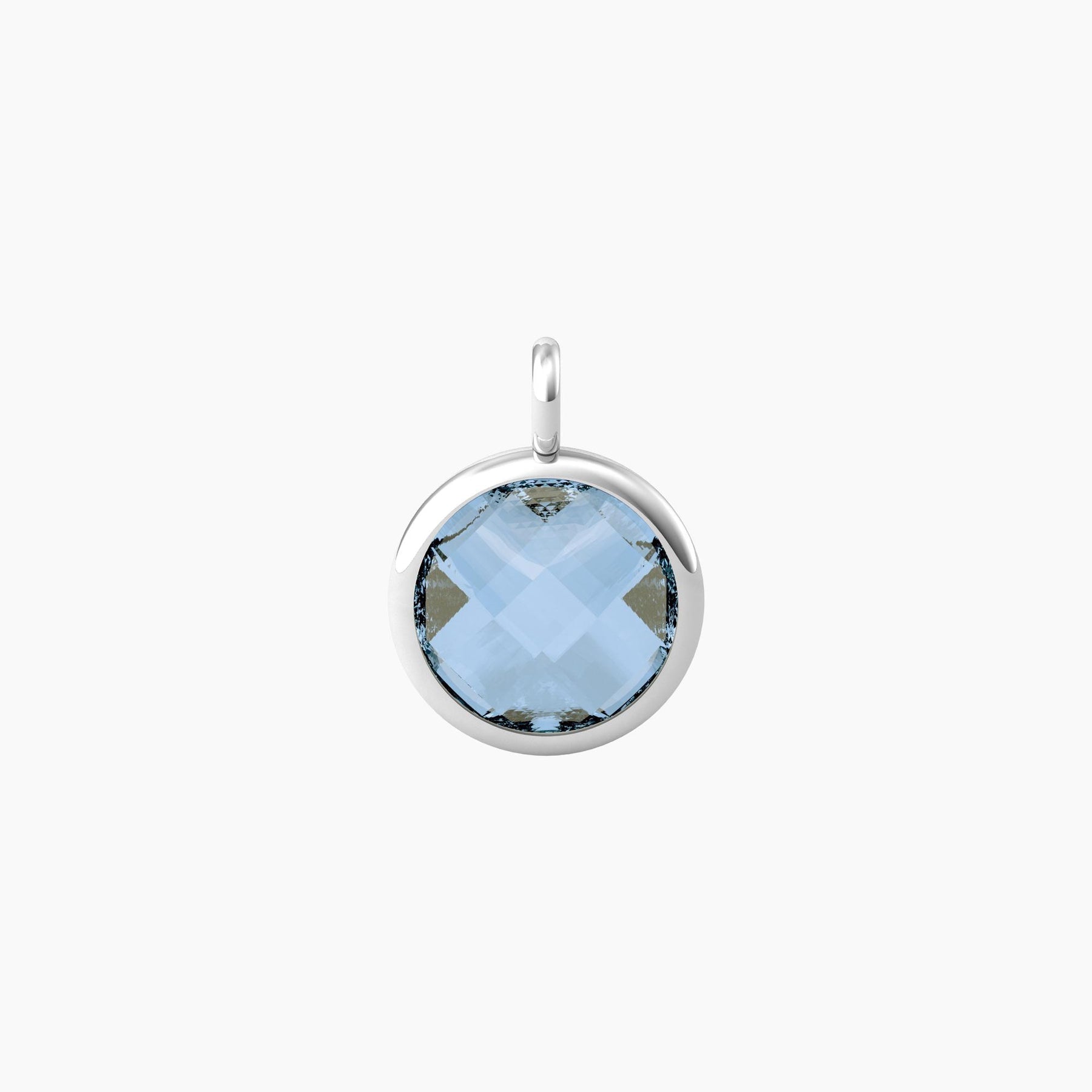 Charm Kidult Energy Stone Vita Acciaio e Glass Azzurro 741105 | ARVIMO Gioielli