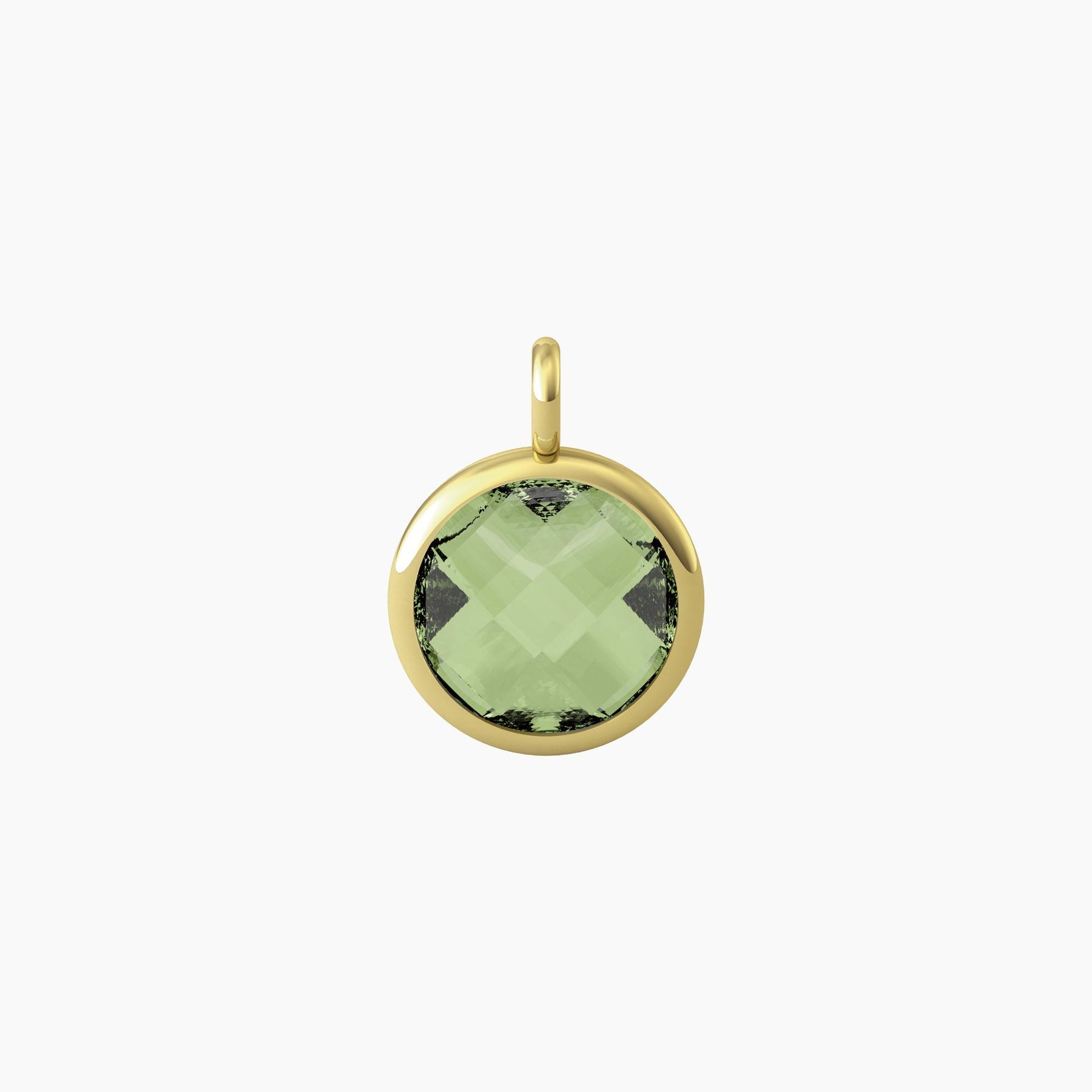 Charm Kidult Energy Stone Vita Acciaio Oro e Glass Verde 741104 | ARVIMO Gioielli