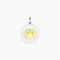 Charm Kidult By You Family Zampa Acciaio e Oro Giallo 741021 | ARVIMO Gioielli