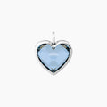 Charm Kidult Energy Stone cuore acciaio glass azzurro 741090 | ARVIMO Gioielli