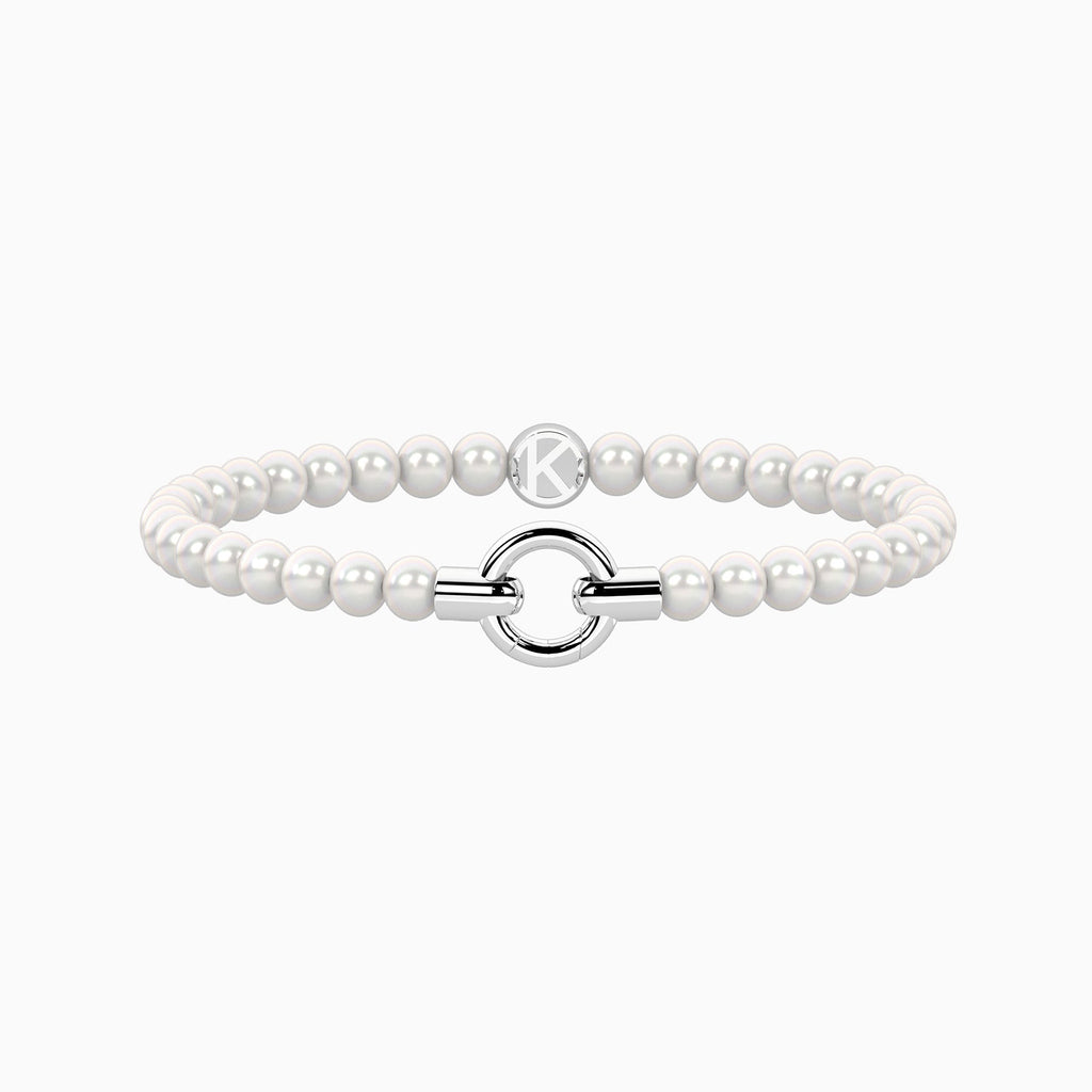 Bracciale Kidult Mamanonmama acciaio e perle 732200 | ARVIMO Gioielli