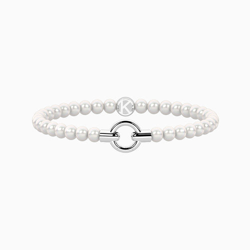 Bracciale Kidult Mamanonmama acciaio e perle 732200 | ARVIMO Gioielli