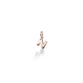 Charm Le Bebé Lock Your Love Lettera N Oro Rosa e Argento LBB170-N | ARVIMO Gioielli