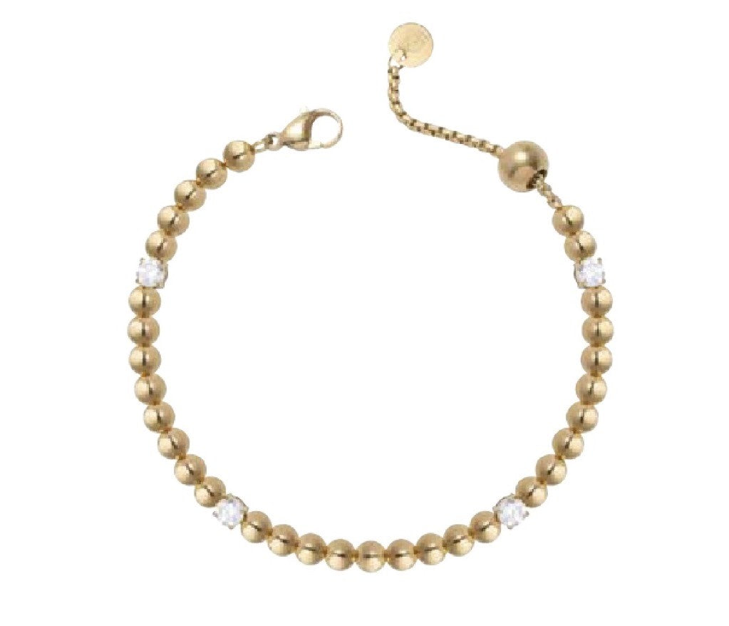Bracciale Liu Jo Fashion Acciaio Gold con Zirconi LJ2983 | ARVIMO Gioielli