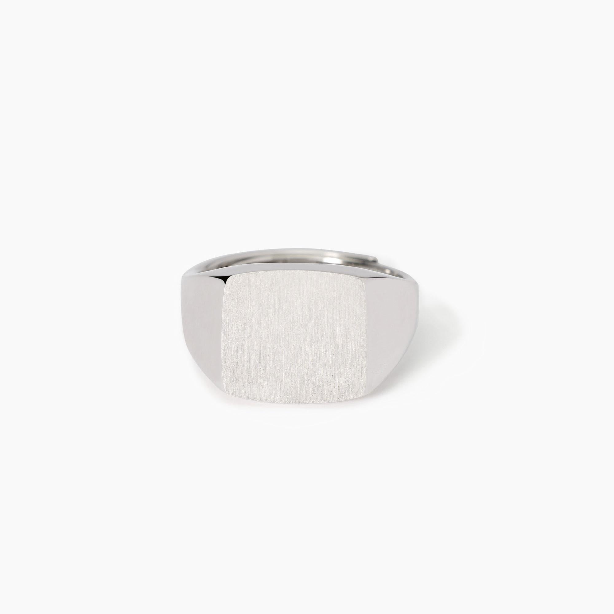 Anello Uomo Mabina Marker in Argento Rodiato 523446 | ARVIMO Gioielli