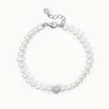 Bracciale Mabina Duchessa Argento con Perle e Zirconi 533297 | ARVIMO Gioielli