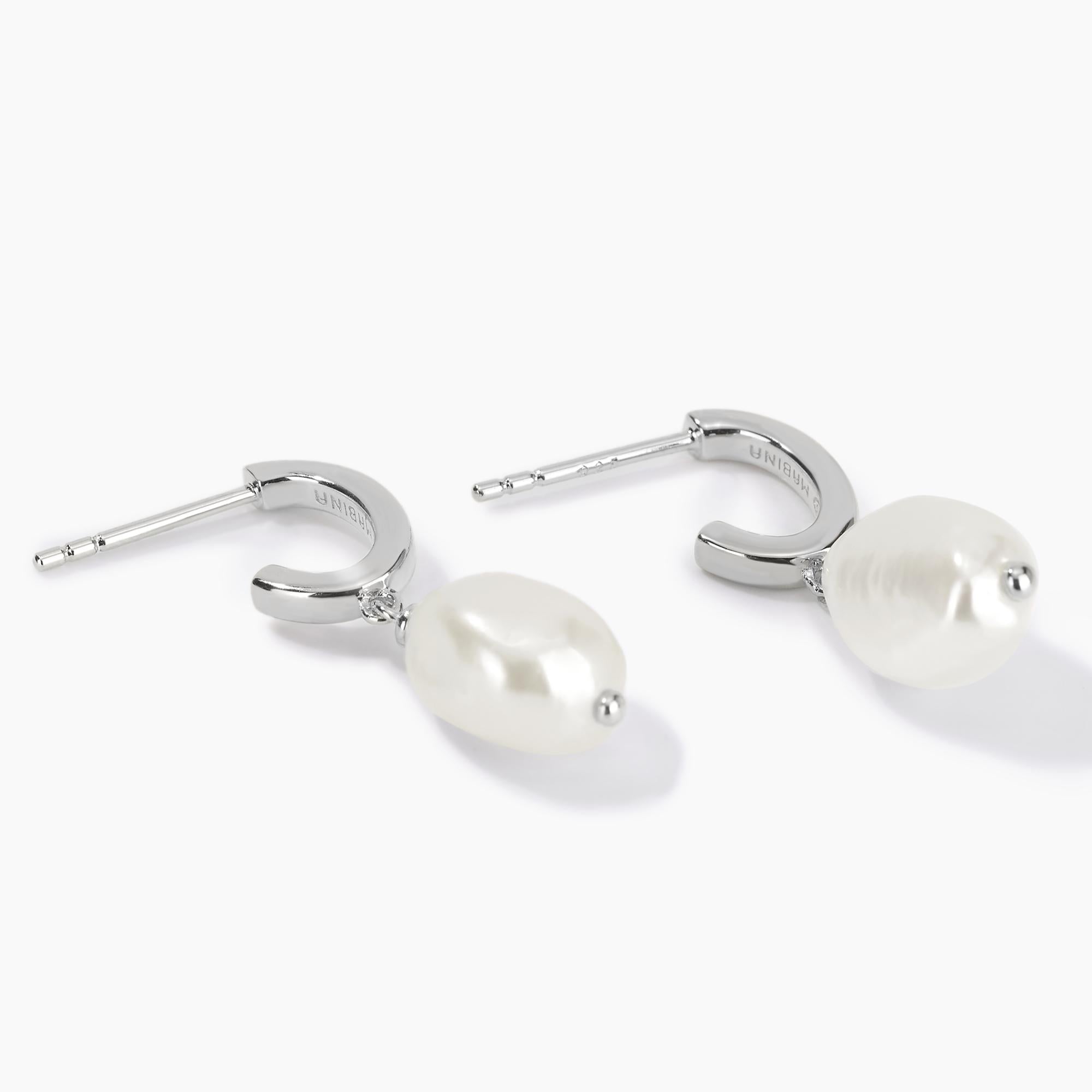 Orecchini Mabina Charme Argento con Perla Barocca 563256 | ARVIMO Gioielli