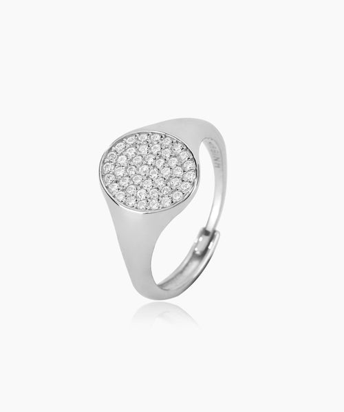 Anello Mabina Chevalier in Argento con Pavé di Zirconi 523202 | ARVIMO Gioielli