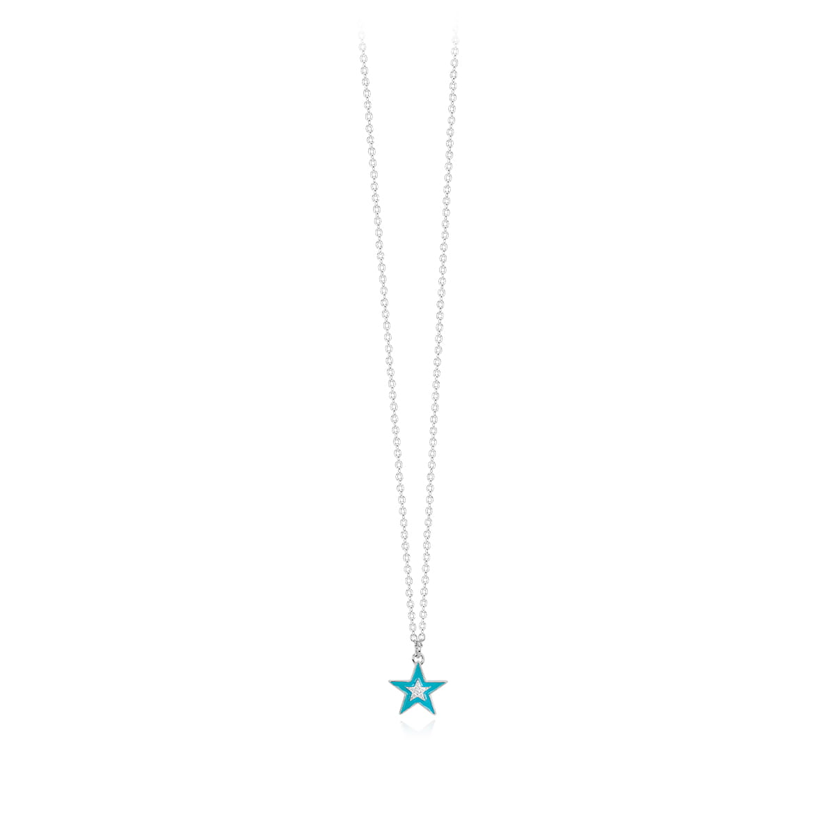 Collana Mabina Argento Stella con Zirconi 553330 | ARVIMO Gioielli