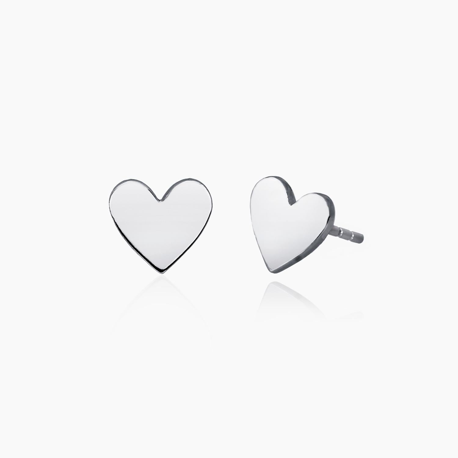 Orecchini Mabina Joy Argento a Cuore con Zirconi 563207 | ARVIMO Gioielli