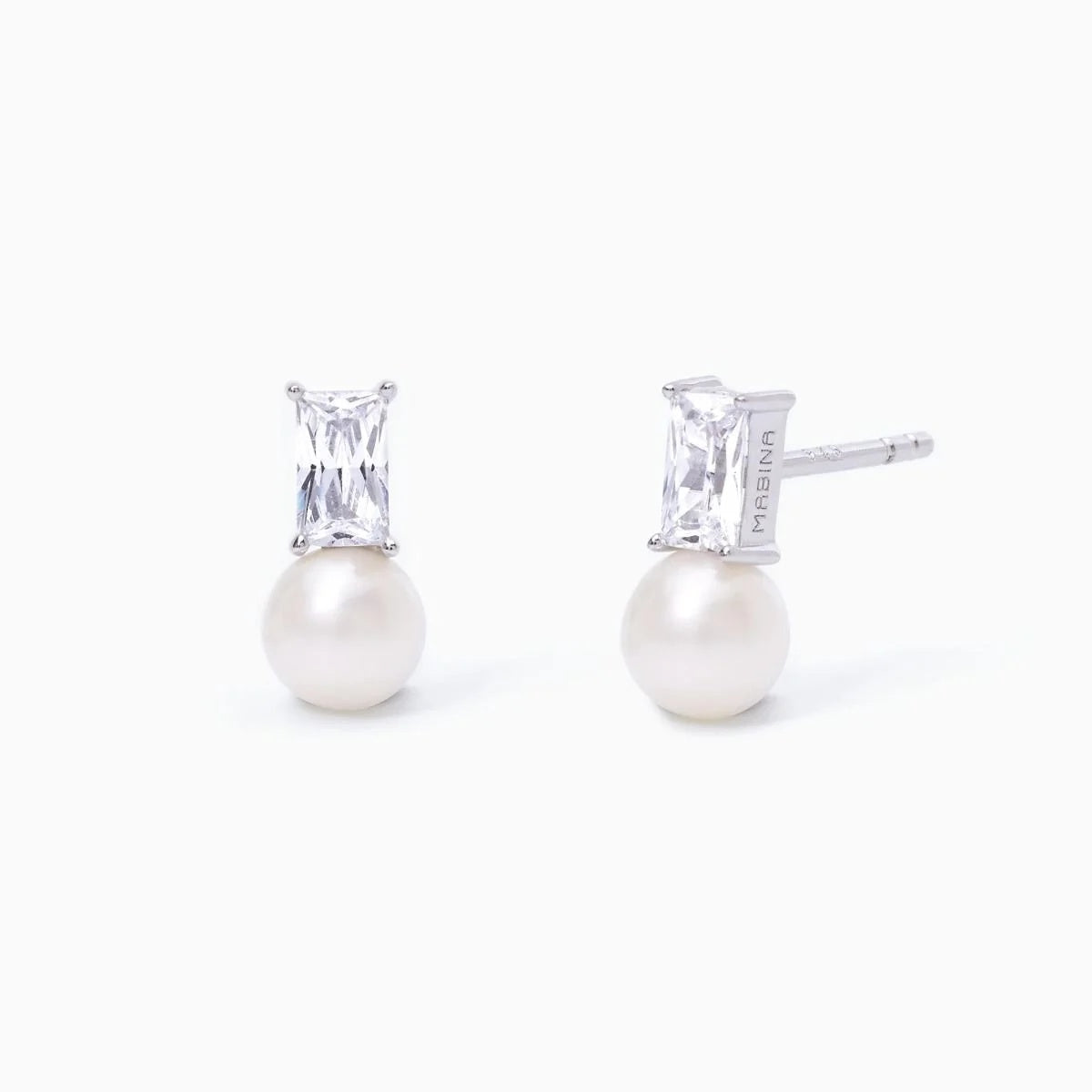 Orecchini Mabina Mon Cheri Argento Perle e Zirconi 563554 | ARVIMO Gioielli