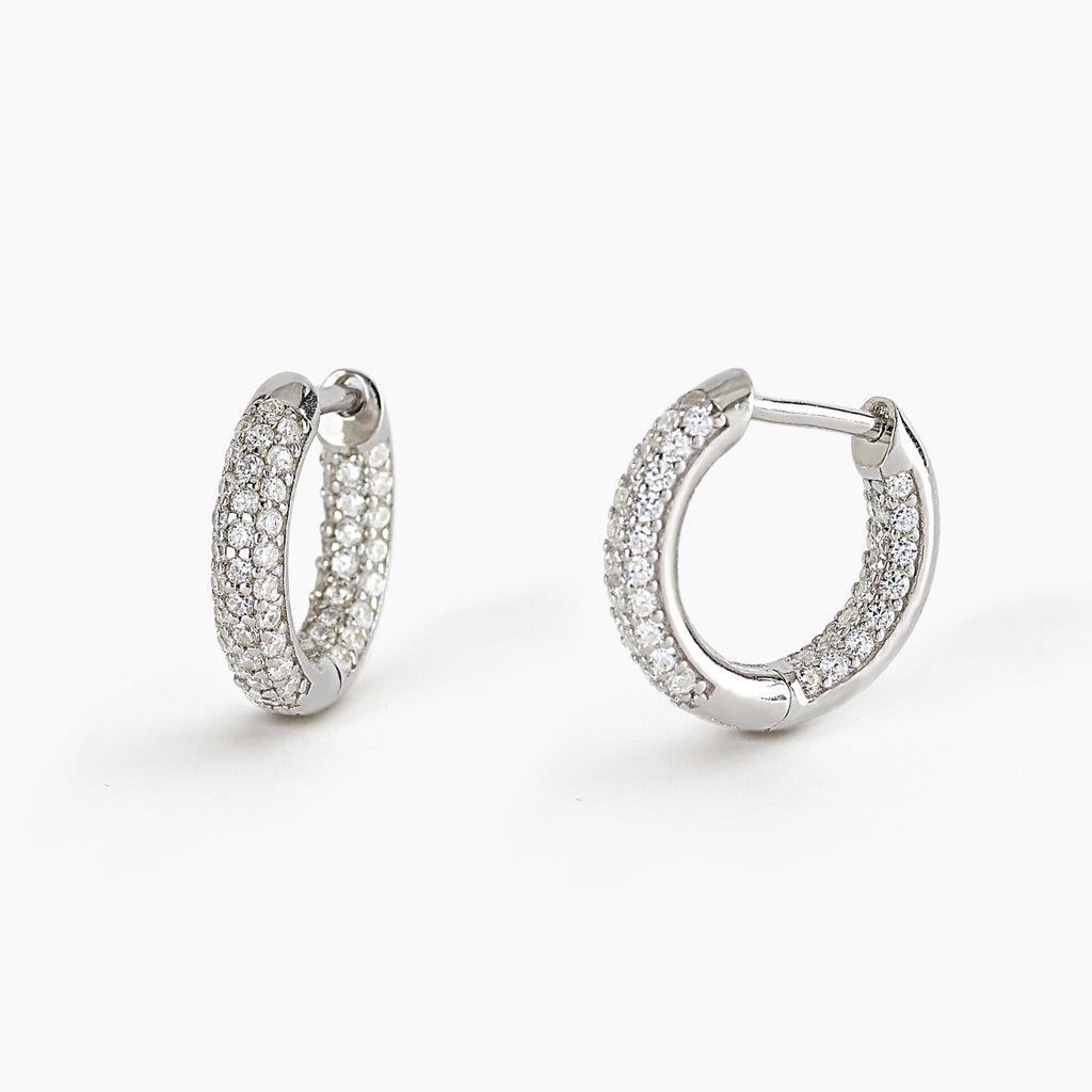 Orecchini Mabina Special Day Argento a Cerchio Pave Zirconi 563469 | ARVIMO Gioielli