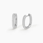 Orecchini Mabina Couture Argento Ovali Pave Zirconi 563381 | ARVIMO Gioielli