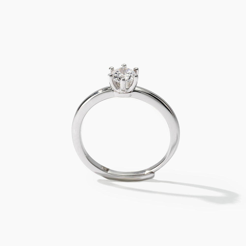 Anello Solitaire Mabina in Argento con Zircone 523177 | ARVIMO Gioielli