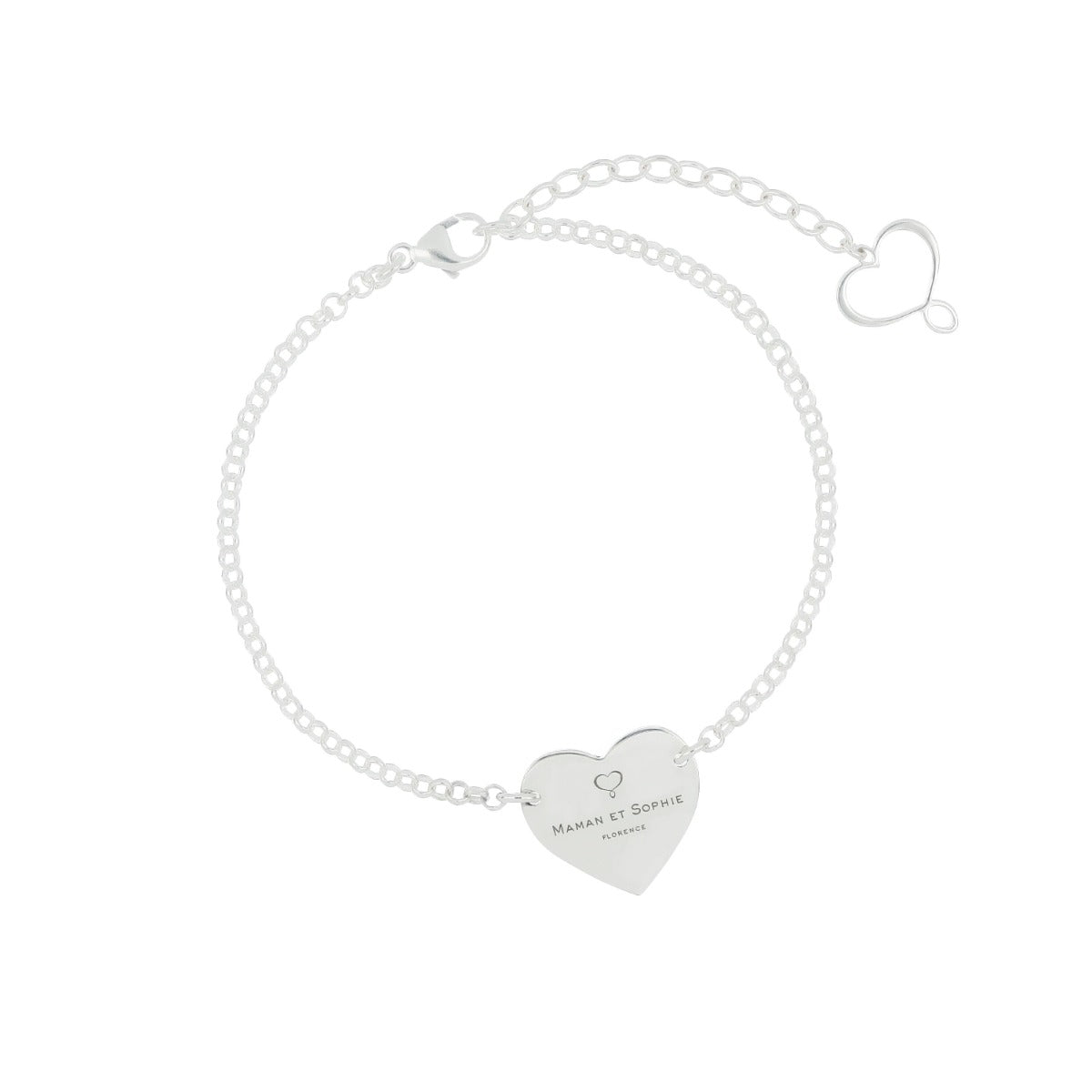 Bracciale Maman et Sophie Archivio Cuore Argento BRARC2AG | ARVIMO Gioielli