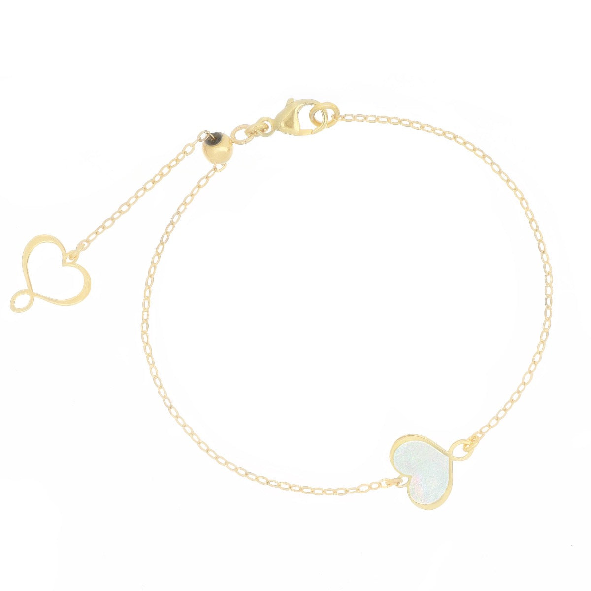 Bracciale Maman et Sophie Cuore Madreperla Argento BPMESMPB | ARVIMO Gioielli