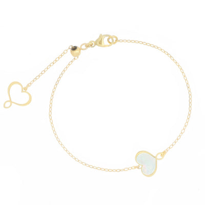 Bracciale Maman et Sophie Cuore Madreperla Argento BPMESMPB | ARVIMO Gioielli