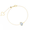 Bracciale Maman et Sophie Cuore Perla Grigia Argento bpmesmpg | ARVIMO Gioielli