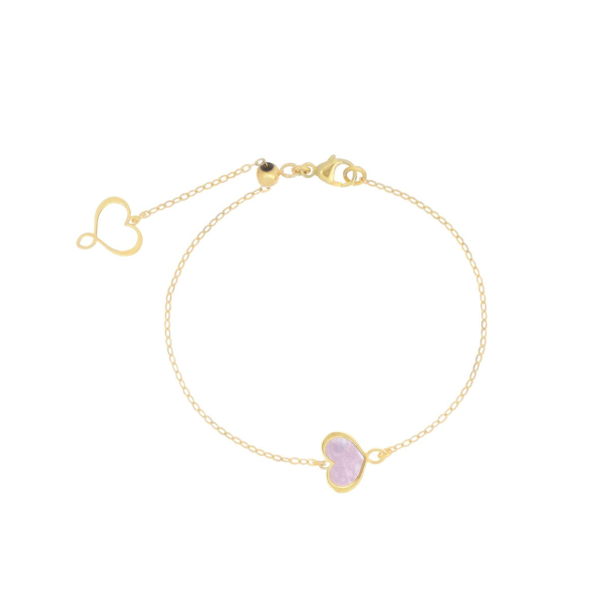 Bracciale Maman et Sophie Cuore Madreperla Lilla Argento 925 BPMESMPL | ARVIMO Gioielli