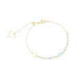Bracciale Maman et Sophie Onda argento e acquamarina BPONDAM7 | ARVIMO Gioielli