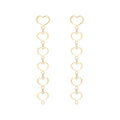 Orecchini Maman et Sophie Cuori Argento 925 Oro Giallo ORMAM46GI | ARVIMO Gioielli