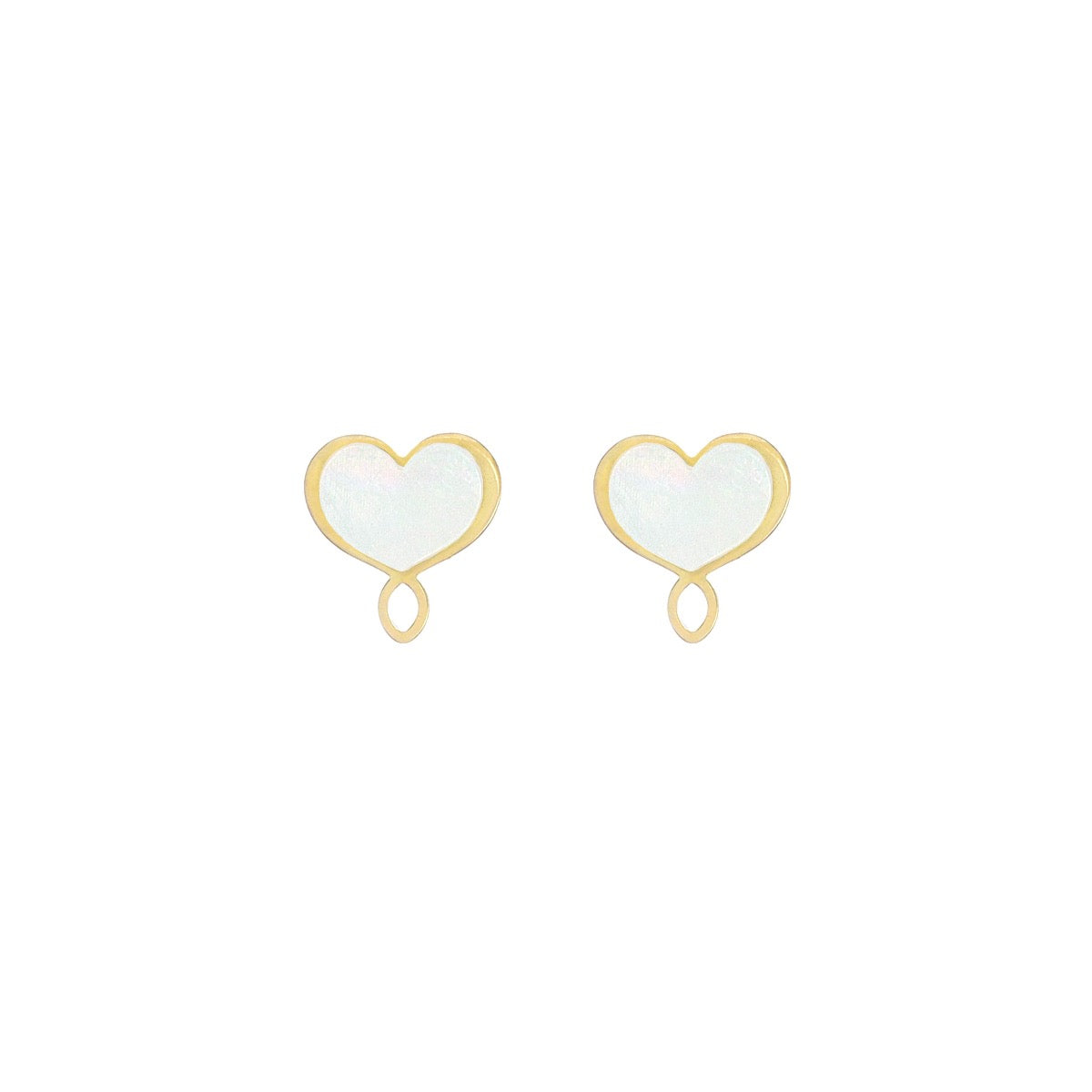 Orecchini Maman et Sophie Cuore e Madreperla Argento 925 ORMES4MPB | ARVIMO Gioielli