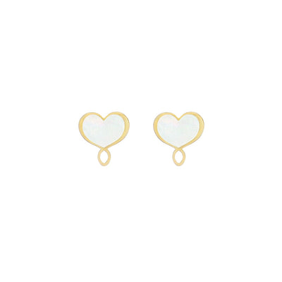 Orecchini Maman et Sophie Cuore e Madreperla Argento 925 ORMES4MPB | ARVIMO Gioielli