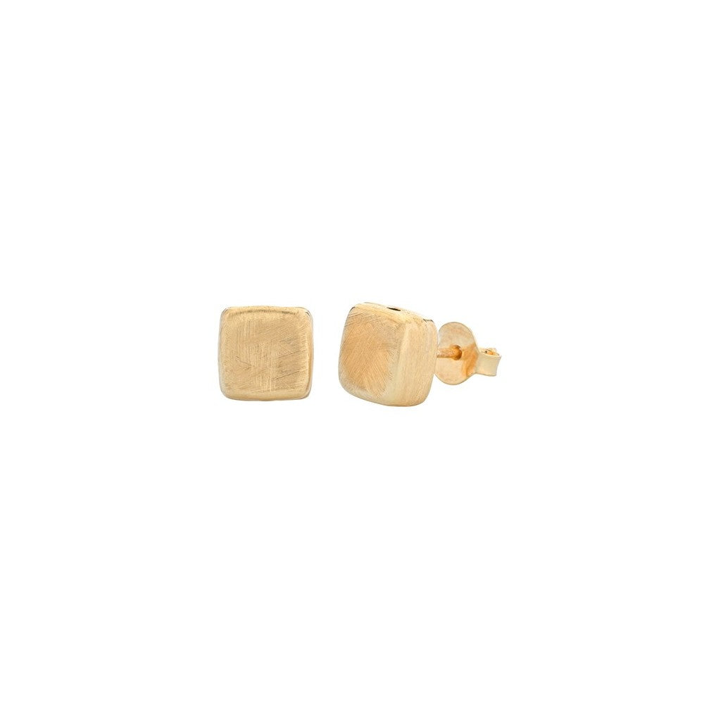 Orecchini Marcello Pane Itaca a Cubo Argento 925 Sabbiato ORCE 001 | ARVIMO Gioielli