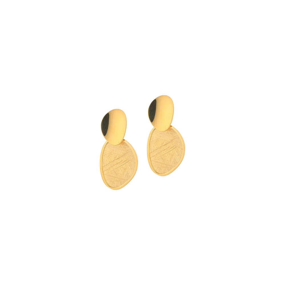 Orecchini Marcello Pane Pendenti Argento 925 Dorato ORSD 012 | ARVIMO Gioielli