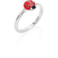 Anello Argento Coccinella Amen