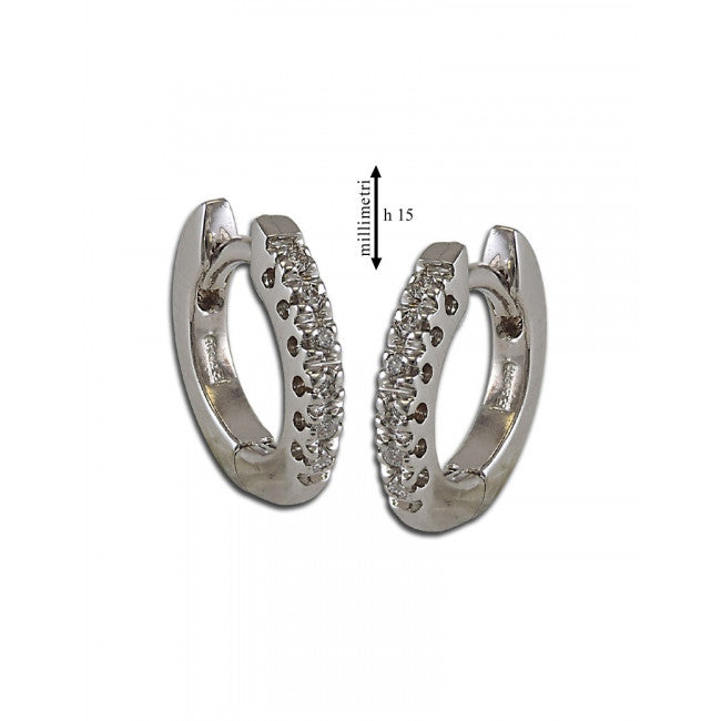 Orecchini Gemoro Oro 18kt Gr. 2,80 Diamanti Ct. 0,06