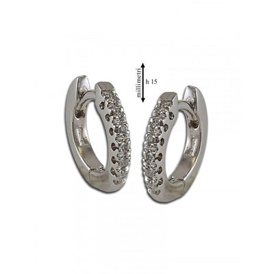 Orecchini Gemoro Oro 18kt Gr. 2,80 Diamanti Ct. 0,06