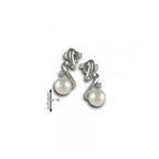 Orecchini Gemoro Oro18kt Gr. 1,80 Perla Diamanti Ct. 0,02