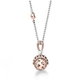 Suonamore le Bebe' Sonaglio Argento Rosato con Catena
