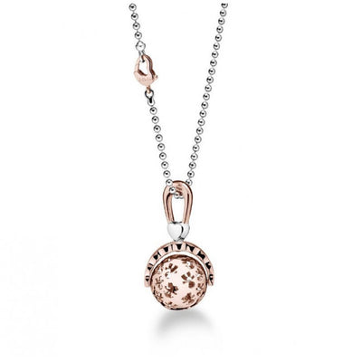 Suonamore le Bebe' Sonaglio Argento Rosato con Catena