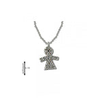 Girocollo Gemoro Oro 18kt Gr. 1,80 Diamanti Ct. 0,05