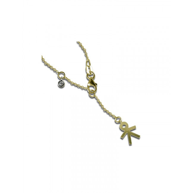 Girocollo Gemoro Oro 18kt Gr. 2,10 Diamante Ct. 0,02