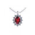 Girocollo Gemoro Oro 18kt Gr. 2,70 Rubino Ct. 0,63 Diamanti Ct. 0,24