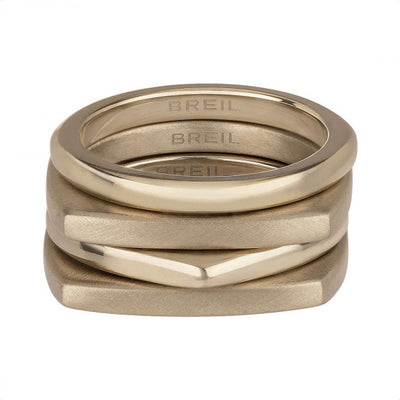 Anello Breil New Tetra Dorato