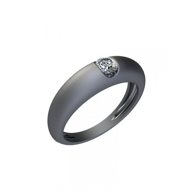 Fede Gemoro Oro 18kt Gr.2,45 Diamante Ct. 0,08