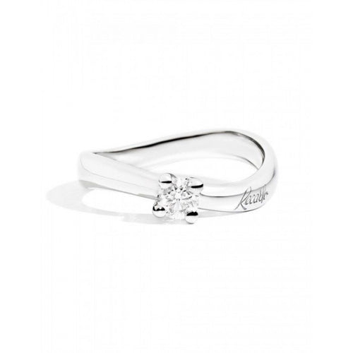 Anello Solitario Recarlo in Oro Bianco Eternity