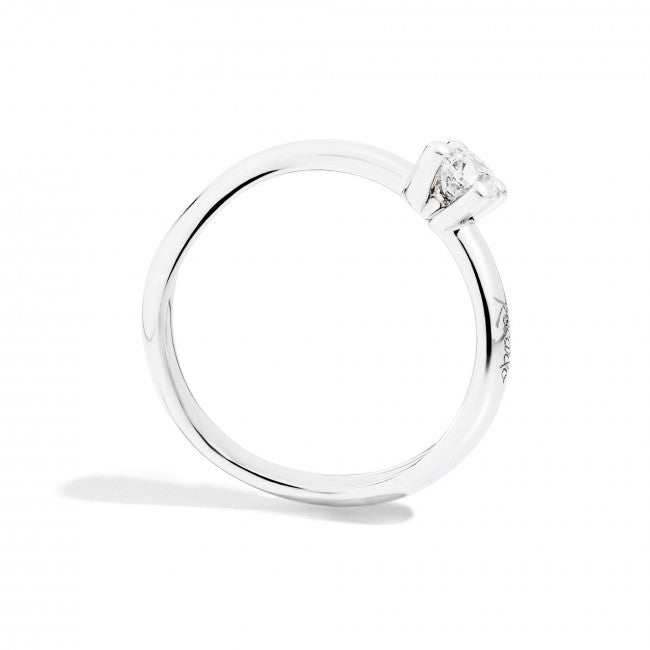 Anello Solitario Recarlo in Oro Bianco Eternity