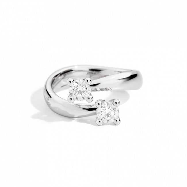 Anello Bilogy Recarlo in Oro Bianco Eternity