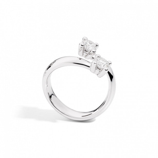 Anello Bilogy Recarlo in Oro Bianco Eternity