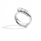 Anello Trilogy Recarlo in Oro Bianco Eternity