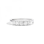 Anello Maria Teresa Recarlo in Oro Bianco e 5 Diamanti