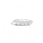 Anello Anniversary Recarlo in Oro Bianco e 5 Diamanti
