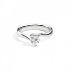 Anello Recarlo Solitario in Oro Bianco Anniversary Love