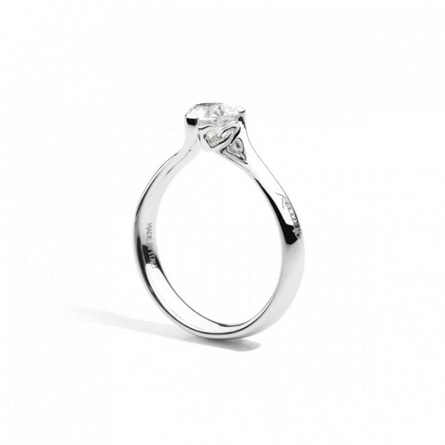 Anello Recarlo Solitario in Oro Bianco Anniversary Love