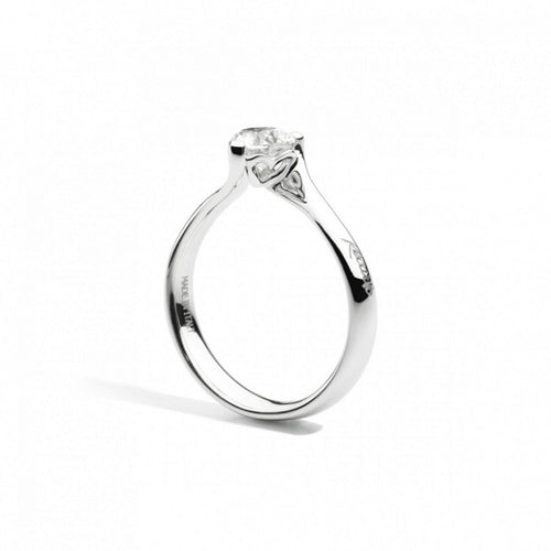 Anello Recarlo Solitario in Oro Bianco Anniversary Love